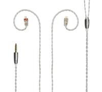 Meze Câble casque 2 broches vers 4,4 mm plaqué argent équilibré 1,20 m