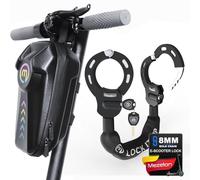 Mezelon® Antivol Trotinette Electrique | 8mm Chaînes Antivol | Imperméable à l'eau Cadenas Sac | Cadenas Velo Antivol idéal pour les vélos, Moto, Portail, Clôture, Poussettes, Etc