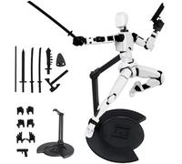 MEZHEN Figurine d'Action T13 Action Figurine Dummy 13 Figurine d'Action Titan 13 Robot Mobile Multi-Articulations Imprimée en 3D Jouet Enfant Anniversaire Halloween Noël