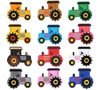 MEZHEN Patchs Thermocollants Tracteur Écusson Patch Brodé Autocollants Enfants Patchs Réparation Tracteur pour T-Shirt Jeans Sacs Jupe