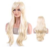 MEZHEN Perruque Princesse Perruque Blonde Perruque Raiponce Enfants Filles Princesse Perruque Cosplay Carnaval Halloween Anniversaire Décoration