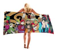 MEZHEN Serviette de Plage Microfibre pour Naruto Serviettes Séchage Rapide Ultra Absorbant Serviette de Plage Enfant Couverture de Plage PiscineVoyage Camping