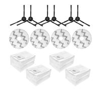 MezHi Pièces de rechange for aspirateur Robot Roidmi EVA SDJ06RM, brosse latérale, filtre HEPA, vadrouille, sacs à poussière de remplacement, vidage autonettoyant (Color : 002)