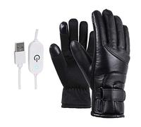 MEZING Gants Chauffant, Lavable Gants Chauds d'hiver À Écran Tactile, Alimenté par USB Gants Chauffants Électriques pour Neige Pêcher Cyclisme Chasse Arthrite Maladie Raynaud
