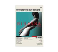 MEZUMI Singer Rihanna Good Girl Gone Bad Reloaded Poster sur toile pour décoration de chambre à coucher, bureau, chambre, cadeau, sans cadre, 30 x 45 cm