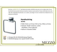 Mezzo Chrome Anneau de Serviette Porte-Serviettes Inoxydable - Métal