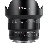 Mf 7.5Mm F3.5 Aps-C Objectif Fisheye Manuel Ultra Grand Angle 205°,Compatible Avec Objectif Canon Ef Dslr Pour 80D 200D Noir