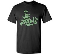 MF Doom Mint Green Tag T Shirt Black S