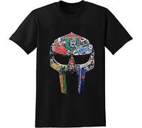 MF Doom T-Shirt Mens Funny Hip Hop Graphic Tee Unisex Funny Black Graphics Tee M