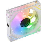 MF-LINKFINITY Blanc, Ventilateur Modulaire PWM 120mm, Système de Connexion LINKFINITY, Éclairage Infinity Mirror ARGB 360°, Ultra-Silencieux 12dB