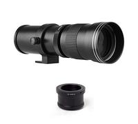 MF Objectif super télézoom F/8.3-16 420-800 mm T2 Mount avec bague d'adaptation M4/3 filetage 1/4 de rechange pour G9 GH5 II GX7 GX8 GX9 GX850 G90 G91 G95 G100 Olympus E-M1 E-M5 E -M1 0 I II III