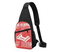 MF Rapper D{City} om Sac à bandoulière décontracté - Inspiré du hip-hop - Sac streetwear pour homme et femme - Accessoire de voyage quotidien, festival, concert, Mf Doom-18, Taille unique