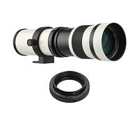 MF Super Téléobjectif Zoom F/8.3-16 420-800 mm Monture en T avec bague d'adaptation universelle Filetage 1/4 Remplacement pour appareils photo Canon EF EOS 80D 77D 70D 60D 60Da 50D 7D 6D 6D 5D T7i T7s