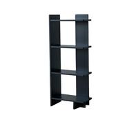 Mf5rGb7pD Unité bibliothèque Étagère de Rangement en Bois, étagère Ouverte Simple, Noire Mate, Support for Salon et étude