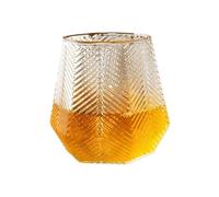 Mf5rGb7pD Verres à eau Verres en verre borosilicate transparent gaufré de 25 abriqués à la main, for eau, lait, jus, thé glacé et cocktails