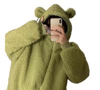 Mfacl Sweatshirt Sweatshirt Vêtements Grenouilles Couche Mignon Sweat à Capuche Sweat à Capuche de Peluche Sweats à Capuche de Peluche Épaissir Gardez Warm Kawaii Outwear Top