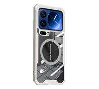 MFAOSHI Magnétique Coque pour iPhone 17 Pro Max/17 Pro/17 Air/17, Mince Dissipation Thermique Antichute Étui Prend Charge sans Fil Housse,Blanc,17 Pro