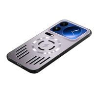 MFAOSHI Magnétique Coque pour iPhone 17 Pro Max/17 Pro/17 Air/17, Mince Métal Dissipation Thermique Étui avec Caméra Protection Housse,Violet,17 ProMax