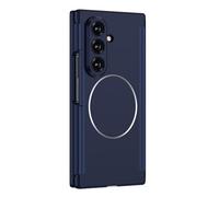 MFAOSHI Magnétique Coque pour Samsung Galaxy ZTriFold, Mince Dure PC Givrée Antichute Étui avec Caméra Charnière Protection Housse,Bleu,ZTriFold