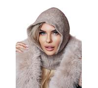 MFAZ Morefaz Cagoule multifonctionnelle en Laine pour Femme, Masque d'hiver, Temps Froid, Ski en Plein air, Moto, Camping en Montagne, randonnée
