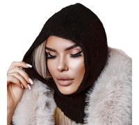 MFAZ Morefaz Cagoule multifonctionnelle en Laine pour Femme, Masque d'hiver, Temps Froid, Ski en Plein air, Moto, Camping en Montagne, randonnée