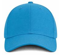 MFAZ Morefaz Ltd Casquette de baseball classique en coton à 6 panneaux avec boucle en métal réglable - Chapeau confortable pour tous les jours, turquoise, Taille unique