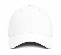 MFAZ Morefaz Ltd Casquette de baseball classique en coton à 6 panneaux avec boucle en métal réglable - Chapeau confortable pour tous les jours, blanc, Taille unique