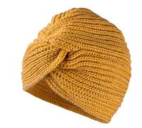 MFAZ Morefaz Ltd Femme Foulard Bonnet Laine de Mohair Bandana Twist Turban pour Cancer Chimie Perte de Cheveux Islamique (Mustard)