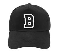 MFAZ Morefaz Ltd New Casquette de Baseball Noir Cap Garçon Fille Enfants Chapeau Bonnet Unisexe A-Z Alphabet (B)