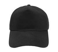 MFAZ Morefaz Ltd New Casquette de Baseball Noir Cap Garçon Fille Enfants Chapeau Bonnet Unisexe A-Z Alphabet (Plain Black)