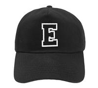 MFAZ Morefaz Ltd New Casquette de Baseball Noir Cap Garçon Fille Enfants Chapeau Bonnet Unisexe A-Z Alphabet (E)