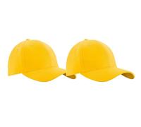 MFAZ Morefaz Ltd Set 2X Casquette de Baseball Cap Garçon Fille Enfants Chapeau Bonnet Unisexe (FR/ES, Âge, 4 Ans, 14 Ans, Yellow)