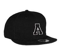 MFAZ Morefaz Ltd Unisex Enfants Taille Adulte Chapeaux Snapback Plat Chapeau Garçon Fille Casual Casquette De Baseball Alphabet (A, Adulte)