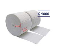 MFB Provence® - 2 X 500 carrés de ouate de cellulose - Rouleau Coton Manucure