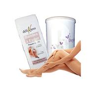 MFB Provence® - Cire à épiler professionnelles sans colophane au Zinc en pot de 800 gr avec 1 paquet de 250 bandes déliKtess®