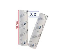 MFB Provence® - Draps D'examen Ouate Luxe 50 cm - 2 rouleaux - Gaufré - Dimension 50x38cm