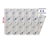 MFB Provence® - Draps D'examen Ouate Luxe 50 cm - 6 rouleaux - Gaufré - Dimension 50x38cm