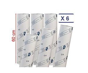 MFB Provence® - Draps D'examen Ouate Luxe 60 cm - 6 rouleaux - Gaufré - Dimension 60x35cm