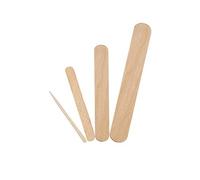 MFB Provence® - Spatules jetables en bois pour l'épilation - 4 formats au choix - abaisses langues - idéales pour appliquer la cire à épiler (par 100-11,5 cm long)