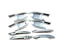 MFBGPVCVMM Poignée Accessoires D'autocollant Décoration Couverture De Bol De Poignée De Porte De Voiture Fiber Carbone D'abs Pour HYUNDAI Pour Hyundai Tucson NX4 2021-2023(Silver 8pcs)