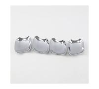 MFBGPVCVMM Poignée Couverture Poignée Porte Voiture En Fiber Carbone Chrome Autocollant Accessoires Style Pour Audi A4 B8 2009 2010 2011 2012 2013 2014 2015 2016(Silver bowl)