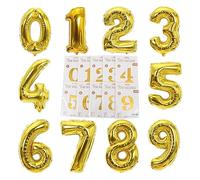 MFCGHXR 10 pièces de ballons chiffres, 32 pouces 0 à 9 chiffres ballon chiffre ou,ballon numero anniversaire conviennent à l anniversaire de, décoration de banquet du réveillon