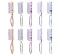 MFCGHXR Brosses à ongles à poignée, 10 pièces, brosses colorées de nettoyage des ongles à long manche, outils de manucure