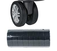 MFCGHXR Couvertures de Roues de Valise - Pack 8 Protège-Roues en Silicone Antibruit et Antidérapant, pour Roues 50-60 mm, Design Large 0,4″, Réutilisables et Invisibles
