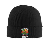 MFDXHJCGI Six Seven 6 7 Elfe Qui Dabbing des mèmes Joyeux Noël Bruh Bonnet Chapeaux de Bonnet Bonnets Bonnets d’Automne Chapeau à Tricot d’Automne Casquette élastique d’extérieur pour Hommes Tendance