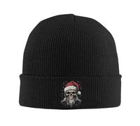 MFDXHJCGI Squelette de crâne Noël Casques de Père Noël drôles Tuques de Noël Skullies Beanies Hommes Casquettes élastiques Tendance Patron de Printemps en Plein air Casquettes Bonnets