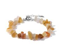 MFESFCS Bracelet Pierre Bracelet en cristal de Quartz for femmes, bijoux en perles de pierre irrégulières, améthystes, aigue-marine, Citrines(26 Aventurine)