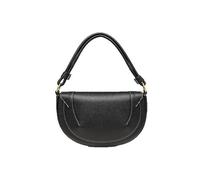 MFESFCS Femmes Floral Soirée Sacs À Main Sac de selle for femmes avec rabat à pression magnétique, sac à main décoratif cousu à bandoulière(Black)