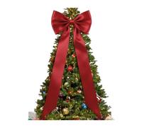 MFESFCS Nœud pour Cime D Arbre Bows Satin 75 inch Home Decor Giant Topper Bow for Wedding Birthday Living Room(Red)