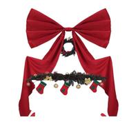 MFESFCS Nœud pour Cime D Arbre Large Bow Theme Party Decoration Giant Bow 40 * 94 * 204cm Satin Ribbon Pink Bow Wedding Party Wall Hanging Decor(Color-01)